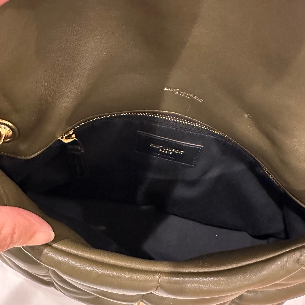 Yves Saint Laurent "LouLou" shoulder bag.